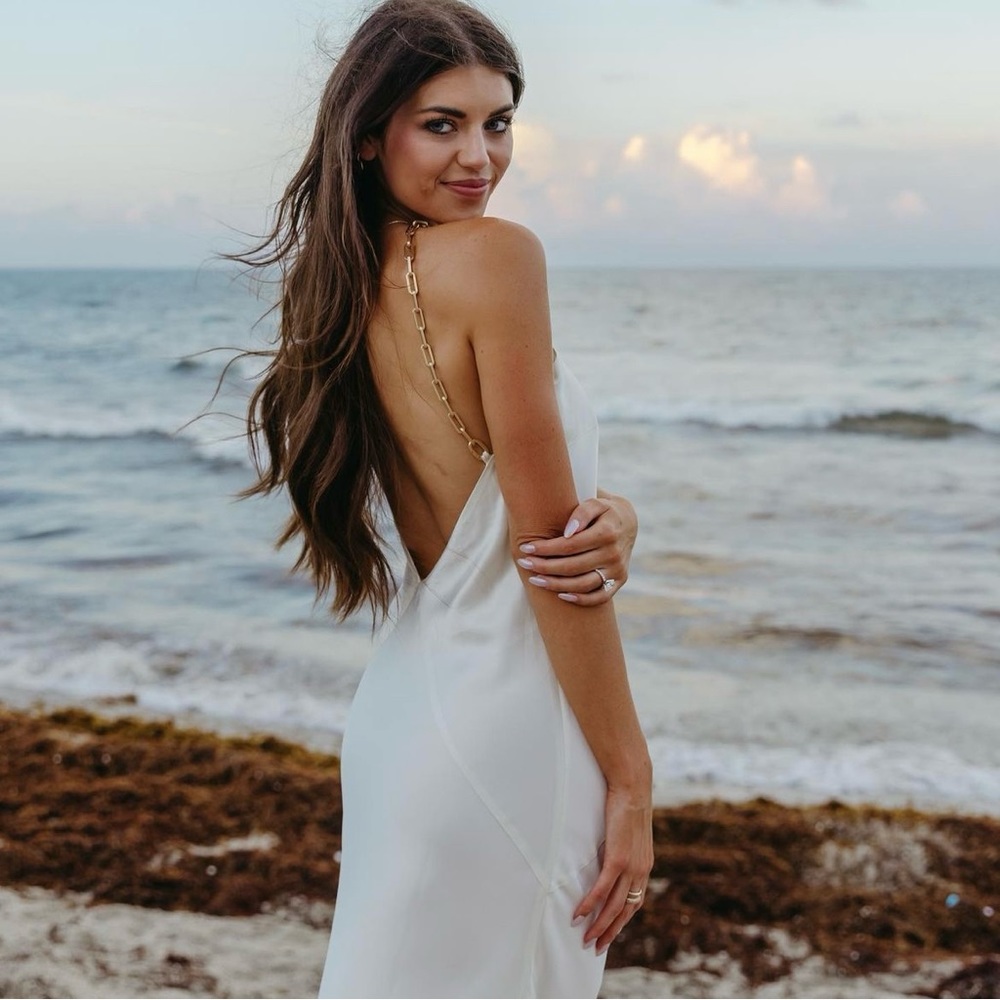 Brand New 12th Tribe Bellissima White Maxi Dress as seen on Madi Prew